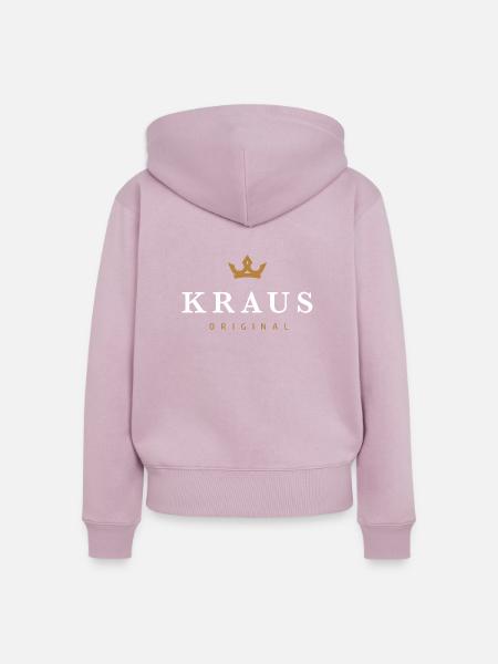 Kraus Original Familienlogo - Frauen Premium Bio Zip Hoodie - Altrosa