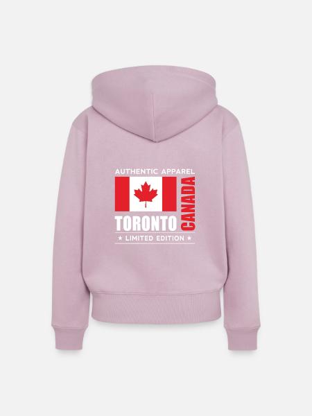 Toronto - Frauen Premium Bio Zip Hoodie - Altrosa