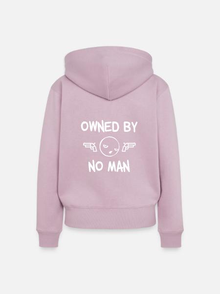 owned by no man - Frauen Premium Bio Zip Hoodie - Altrosa
