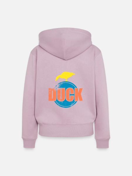 Ente - Frauen Premium Bio Zip Hoodie - Altrosa