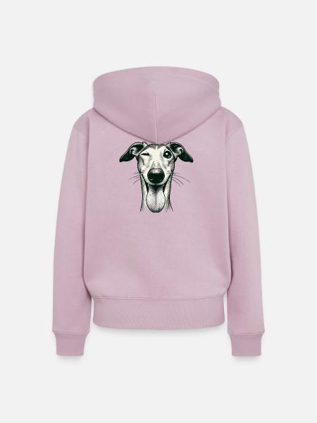 ;oP - Frauen Premium Bio Zip Hoodie - Altrosa