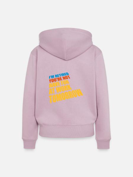have fun at work - Frauen Premium Bio Zip Hoodie - Altrosa