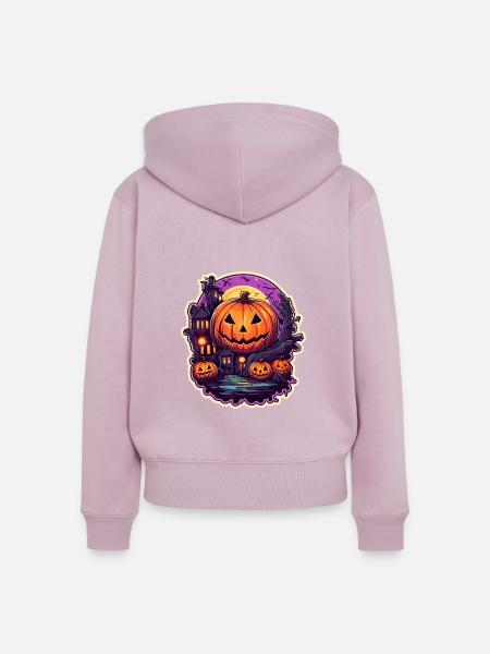 Halloween - Frauen Premium Bio Zip Hoodie - Altrosa