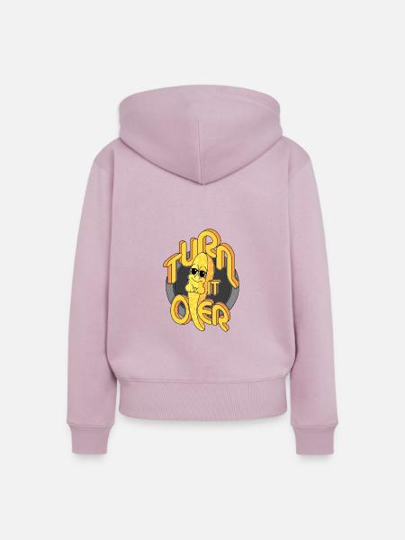 DREHEN SIE ES UM - Frauen Premium Bio Zip Hoodie - Altrosa