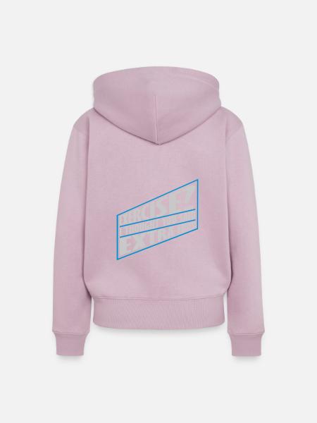 Exercise Extra Fries Zitat - Frauen Premium Bio Zip Hoodie - Altrosa