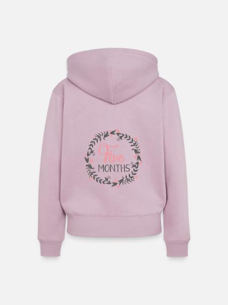 FIVE MILESTONES HEART - Frauen Premium Bio Zip Hoodie - Altrosa