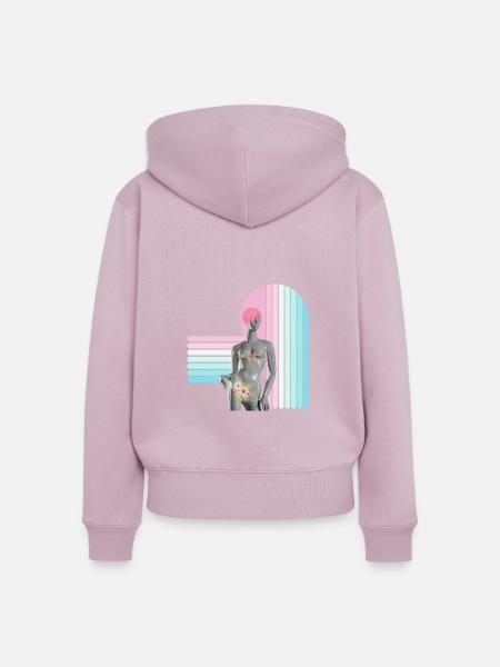 ladies night - Frauen Premium Bio Zip Hoodie - Altrosa