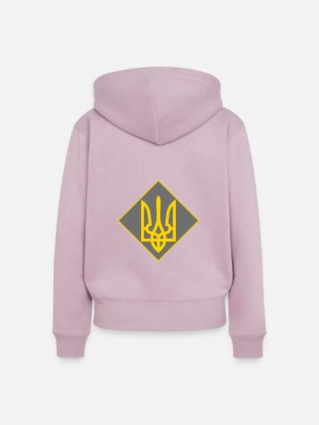 Ukraine - Frauen Premium Bio Zip Hoodie - Altrosa