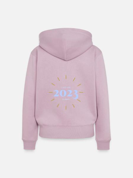 2023 - Frauen Premium Bio Zip Hoodie - Altrosa