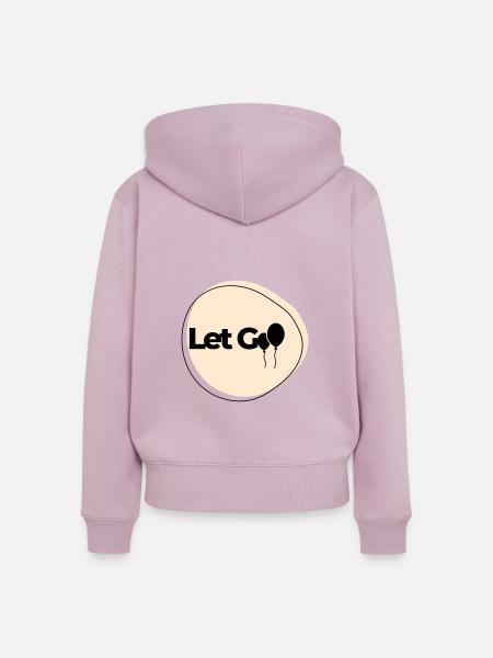 Loslassen - Frauen Premium Bio Zip Hoodie - Altrosa
