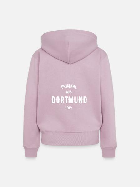 Dortmund - Frauen Premium Bio Zip Hoodie - Altrosa