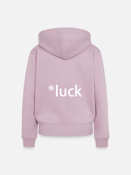 Luck St. Patricks Day - Frauen Premium Bio Zip Hoodie - Altrosa