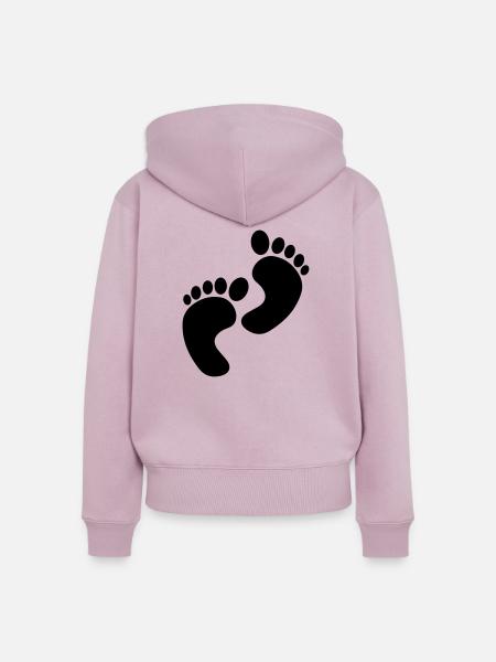 baby - Frauen Premium Bio Zip Hoodie - Altrosa