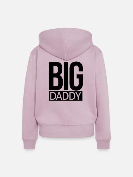 big daddy - Frauen Premium Bio Zip Hoodie - Altrosa