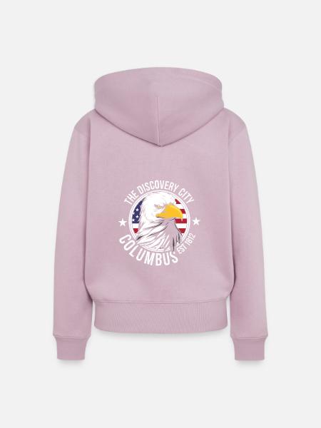 Columbus Ohio - Frauen Premium Bio Zip Hoodie - Altrosa
