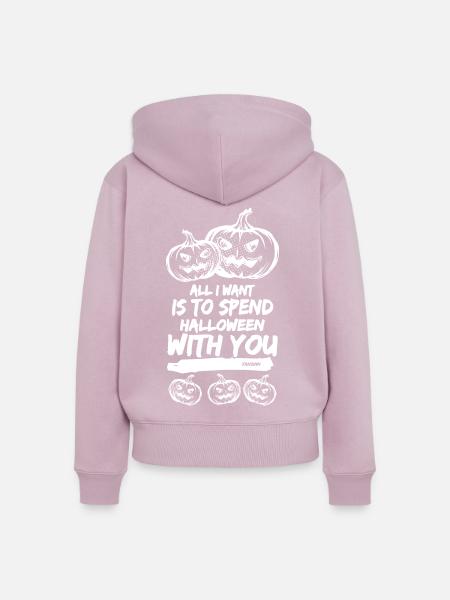 Halloween - Frauen Premium Bio Zip Hoodie - Altrosa