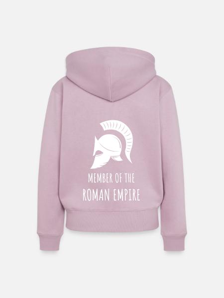 Römisches Reich - Frauen Premium Bio Zip Hoodie - Altrosa