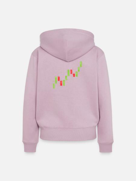 Trading Candlesticks - Frauen Premium Bio Zip Hoodie - Altrosa