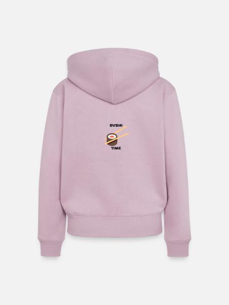 SUSHI TIME - Frauen Premium Bio Zip Hoodie - Altrosa