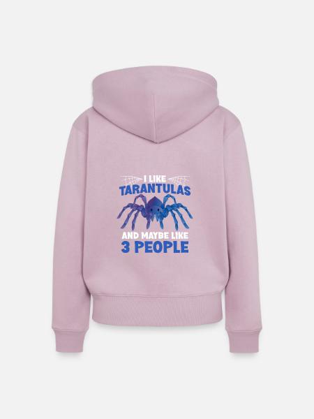 Vogelspinne - Frauen Premium Bio Zip Hoodie - Altrosa