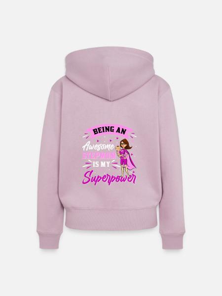 Stiefmutter - Frauen Premium Bio Zip Hoodie - Altrosa