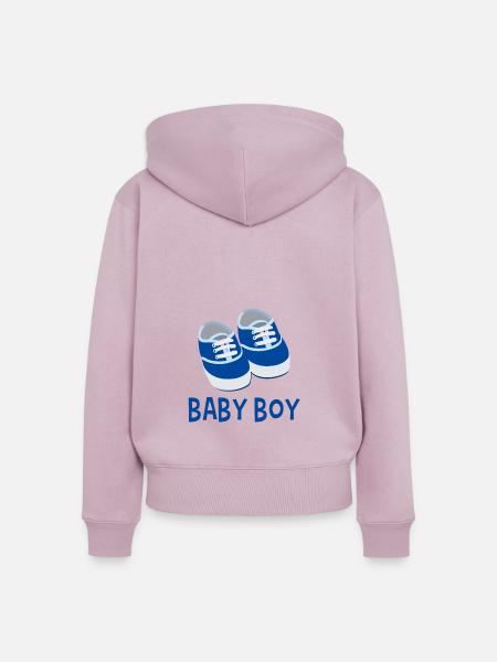 Baby Boy - Frauen Premium Bio Zip Hoodie - Altrosa