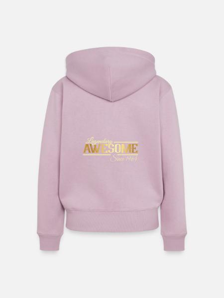 Awesome Since 1964 - Frauen Premium Bio Zip Hoodie - Altrosa