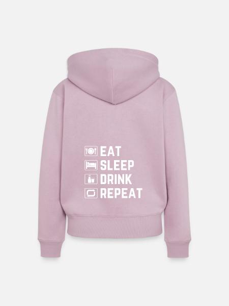 Leckere Milch - Frauen Premium Bio Zip Hoodie - Altrosa