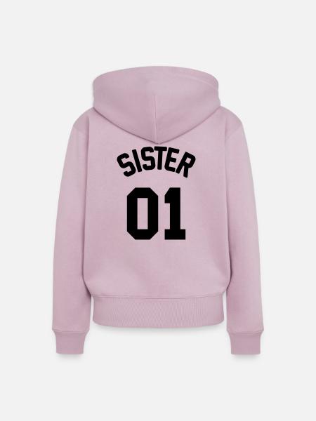 Sister 01 - Frauen Premium Bio Zip Hoodie - Altrosa
