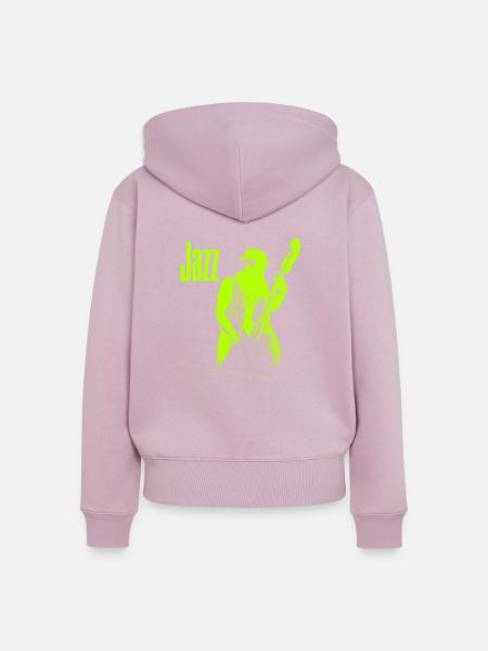 Jazz - Frauen Premium Bio Zip Hoodie - Altrosa