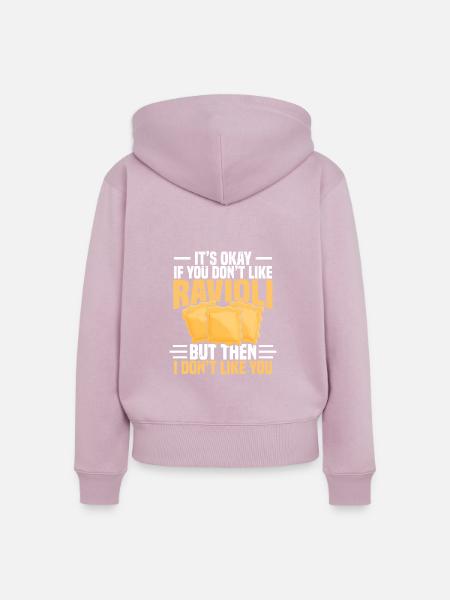 RAVIOLI 7 - Frauen Premium Bio Zip Hoodie - Altrosa