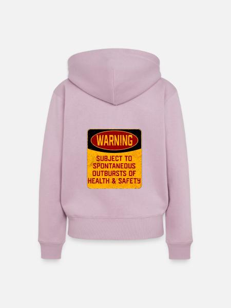 Gesundheit und Sicherheit - Frauen Premium Bio Zip Hoodie - Altrosa