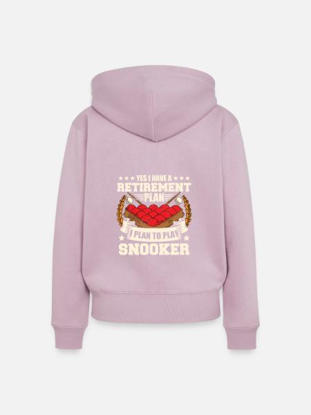 Snooker-Ruhestand - Frauen Premium Bio Zip Hoodie - Altrosa