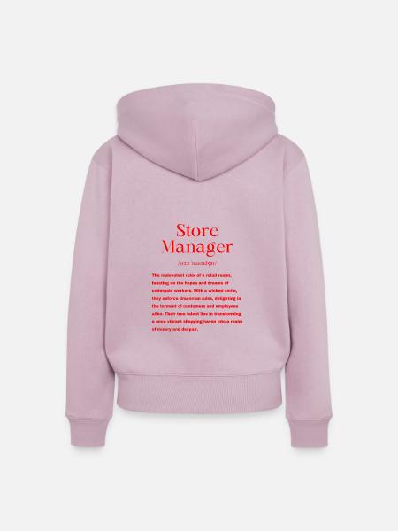 Filialleiter Definition - Frauen Premium Bio Zip Hoodie - Altrosa