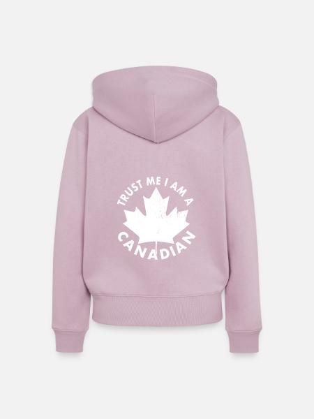 Vertrau Mir, Ich Bin Kanadier - Frauen Premium Bio Zip Hoodie - Altrosa