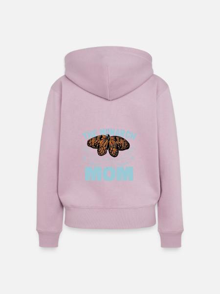 Die Monarch Mama - Frauen Premium Bio Zip Hoodie - Altrosa