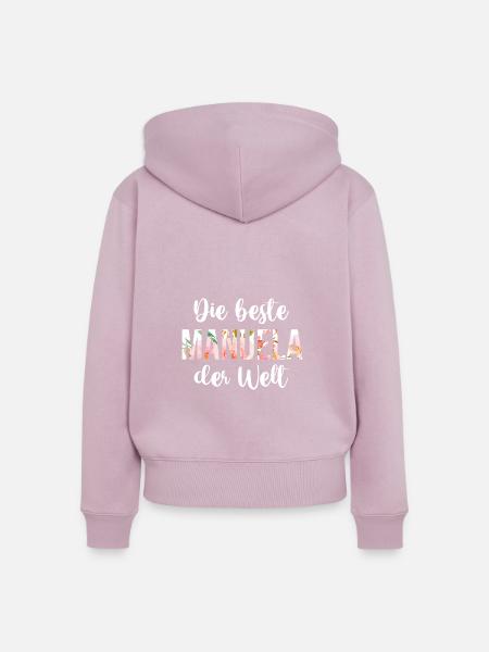 Manuela - Frauen Premium Bio Zip Hoodie - Altrosa