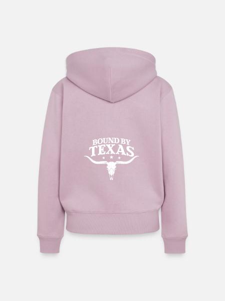 Gebunden durch Texas - Frauen Premium Bio Zip Hoodie - Altrosa