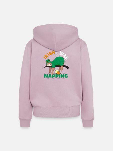 Irish Napping - Frauen Premium Bio Zip Hoodie - Altrosa