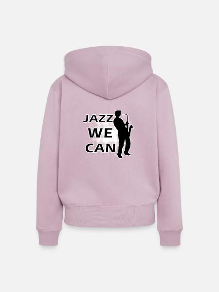 Jazz - Frauen Premium Bio Zip Hoodie - Altrosa