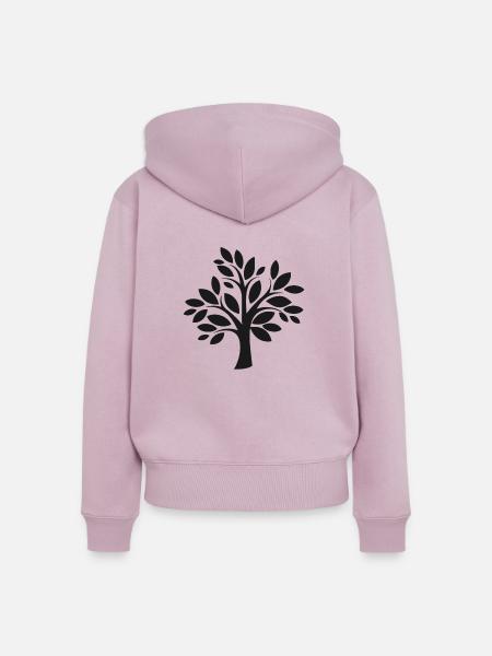 Heilkraft der Bäume - Frauen Premium Bio Zip Hoodie - Altrosa