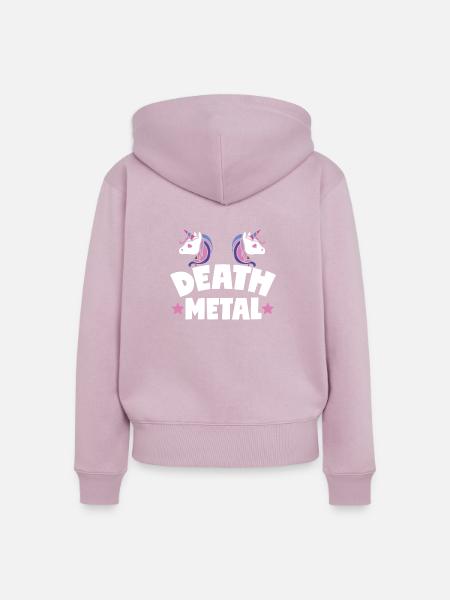 Death Metal - Frauen Premium Bio Zip Hoodie - Altrosa