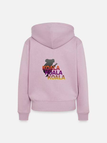 Koala Koala Koala - Frauen Premium Bio Zip Hoodie - Altrosa