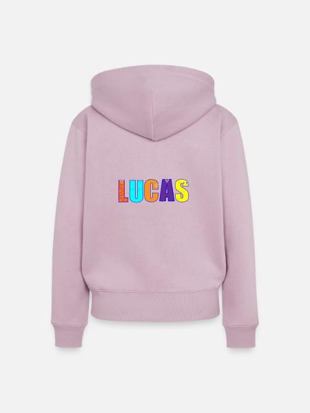 Lucas - Frauen Premium Bio Zip Hoodie - Altrosa