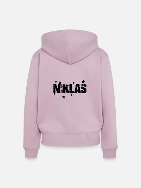 Niklas - Frauen Premium Bio Zip Hoodie - Altrosa