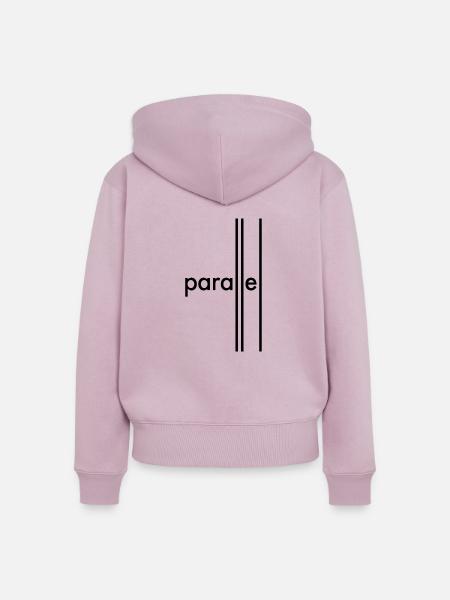 Parallel - Frauen Premium Bio Zip Hoodie - Altrosa