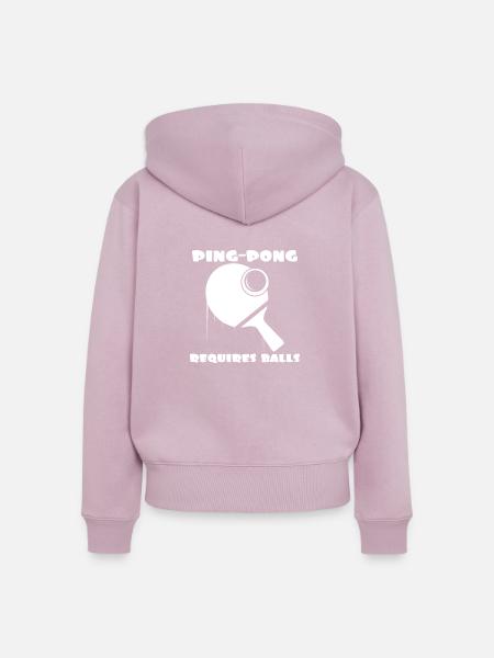 Ping-Pong - Frauen Premium Bio Zip Hoodie - Altrosa