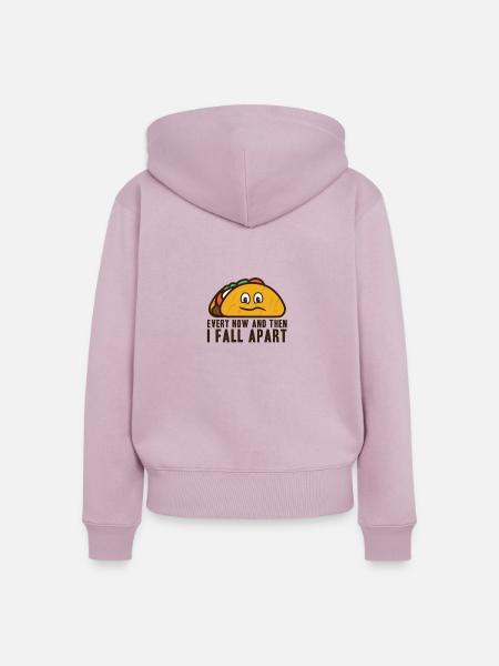Taco - Frauen Premium Bio Zip Hoodie - Altrosa