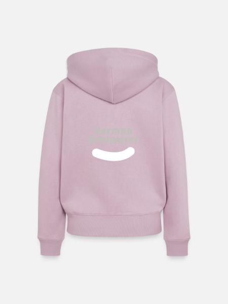 Deutsch Bratwurst - Frauen Premium Bio Zip Hoodie - Altrosa