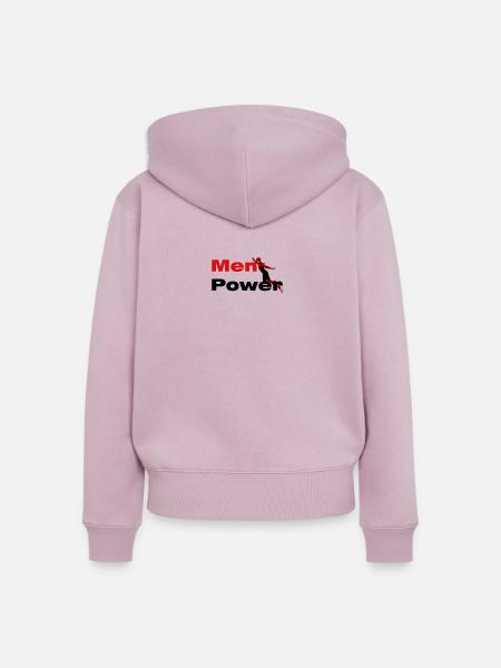 Men Power - Frauen Premium Bio Zip Hoodie - Altrosa